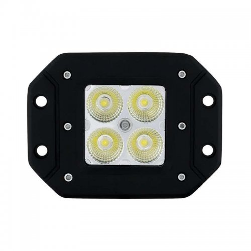 4 High Power LED "X2" Light - Flush Mount - Flood Light | Fog / Spot