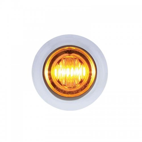 3 LED Dual Color Mini Clearance/Marker Light - Amber/White | Clearance Marker Lights