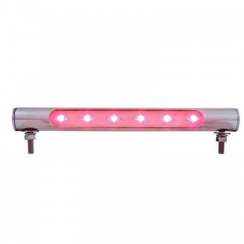 6 LED Stainless Tube Light - Red LED | License Light