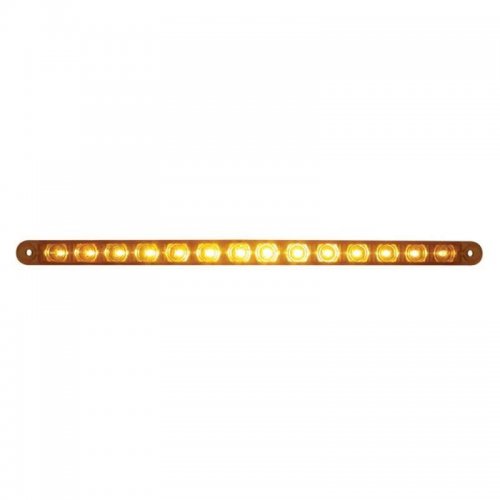 14 LED 12" Turn Signal Light Bar - Amber LED/Amber Lens | Turn Signal Lights