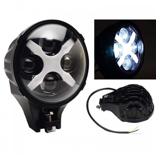 6" Jeep Off Road LED X Auxiliary Fog Spot Flood Light 6k 40w 8000 Lmn