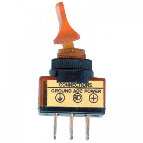 Glow Duck Bill Toggle Switch - Amber | Switches / Buttons