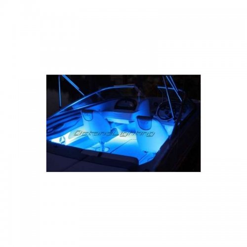 15Ft Blue Led 12V Marine Party Ski Boat Boating Yacht Light Bulb Strip 15' Feet