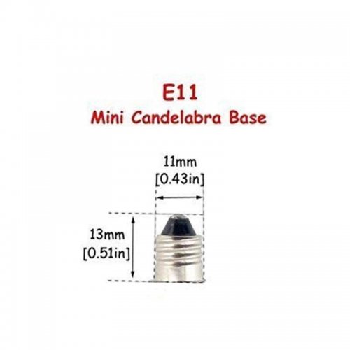 E11 LED SMD 4W Cool White 6000K Mini Candelabra Base Dimmable Light Bulb 4 Pack