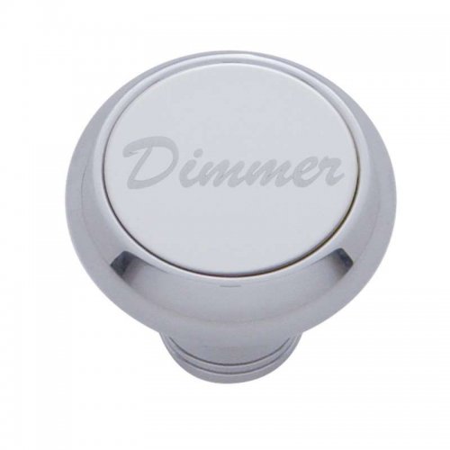 Small Deluxe Dash Knob w/ "Dimmer" Stainless Steel Plaque | Dash Knobs / Screws