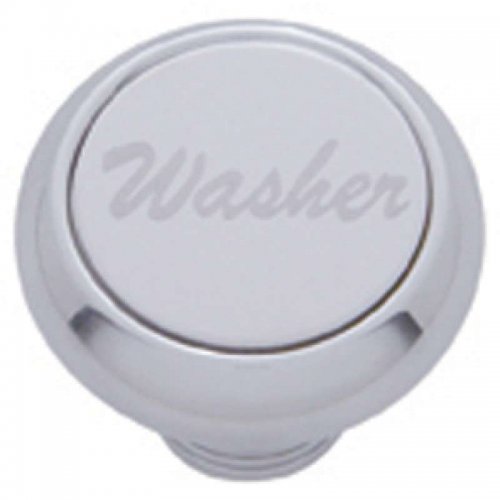 Small Deluxe Dash Knob w/ "Washer" Stainless Steel Plaque | Dash Knobs / Screws