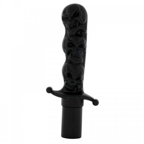 Black Skull Dagger Air Valve Knob | Air Valve Knobs