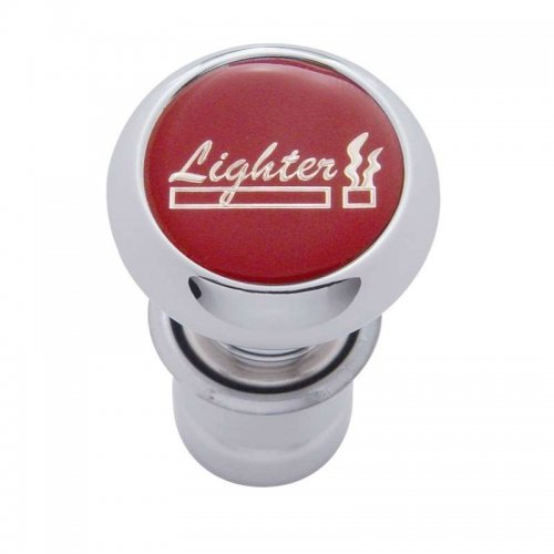 Deluxe Cigarette Lighter - Red Glossy Sticker | Cigarette Lighters / Accessories