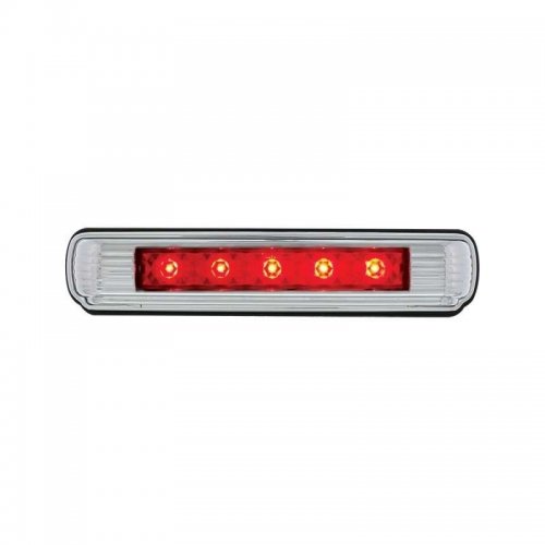 Chrome Flush Mount 5 Red LED License Plate Light - 3rd Brake Light | License Plate Accessories