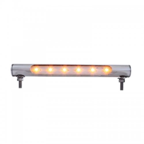 6 LED Stainless Tube Light - Amber LED | License Plate Accessories