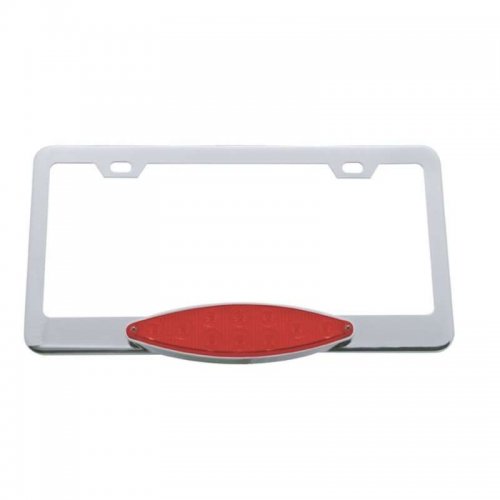 10 LED Cats Eye License Frame - Red LED/Red Lens | License Plate Frames