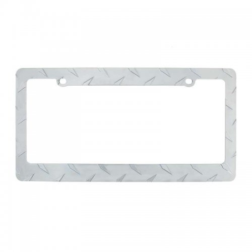 Chrome "Diamond Plate" License Plate Frame | License Plate Frames