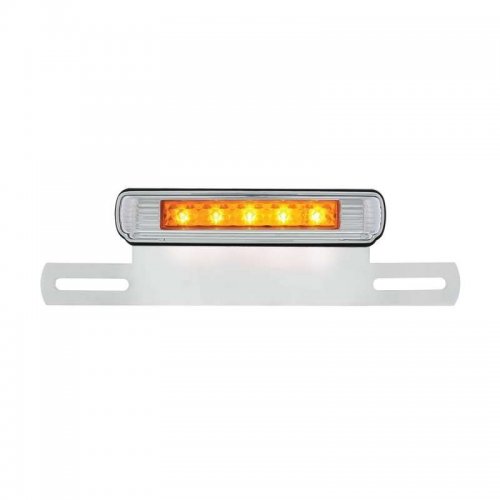 5 Amber LED License Bracket - Auxiliary Light | License Plate Accessories