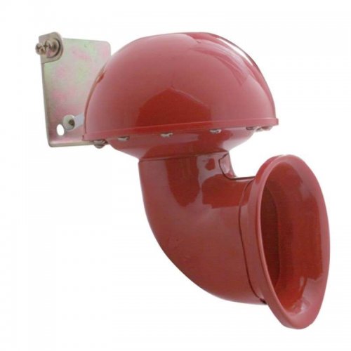 Electric Bull Horn with Control Lever - Red | Specialty Horns / Whistles