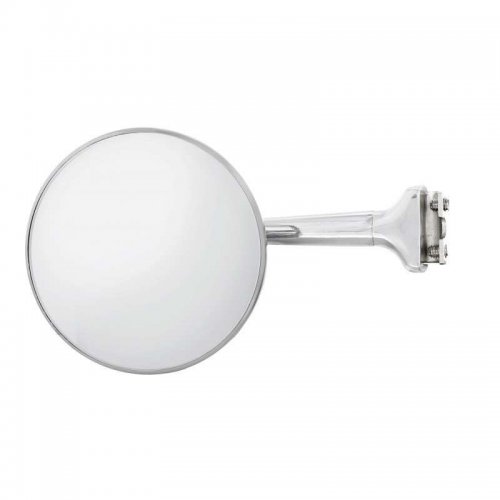 4" Round Stainless Steel Mirror with 5-1/4" Long Chrome Arm | Exterior Mirrors