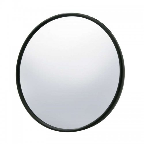 5" Dia. Pick-Up Mirror Head - Black Ribbed | Mirrors