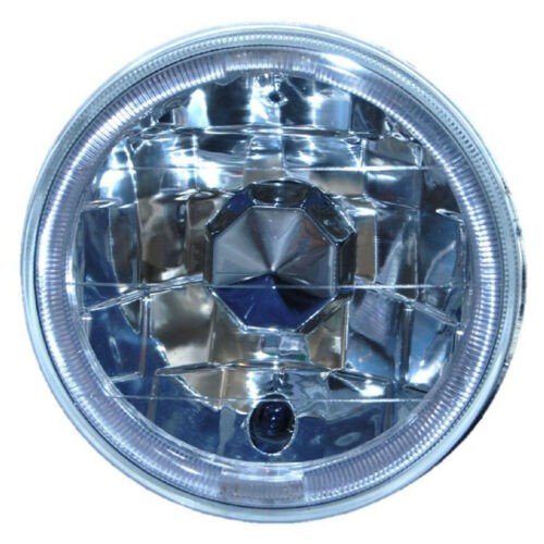 5-3/4 Blue LED Halo 6000K HID Light Bulbs Headlight Angel Eye Crystal Clear Pair