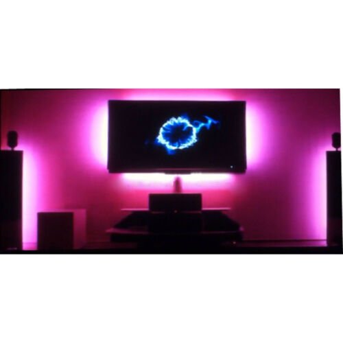 RGB LED Color Changing Mood Lighting Back Pc Tv Television Light Beats To Music