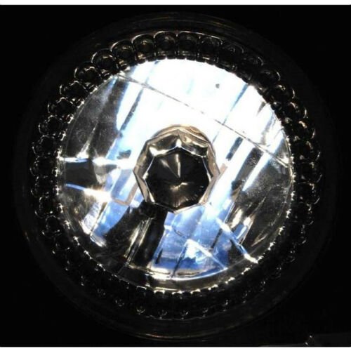 5-3/4 Halogen White LED Ring Halo Angel Eyes Projector Headlight Light Bulb Pair