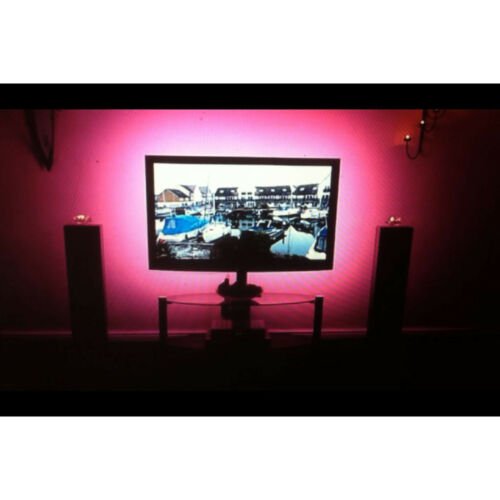 RGB LED Color Changing Mood Lighting Back Pc Tv Television Light Beats To Music