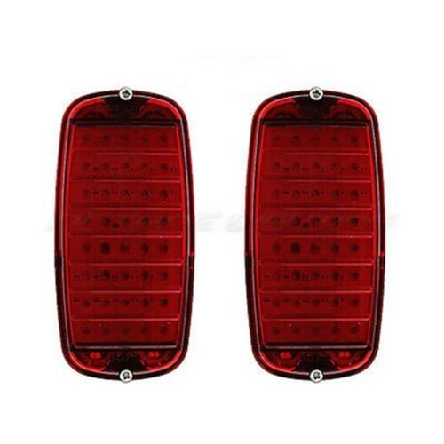 60 61 62 63 64 65 66 Chevy GMC Fleetside Truck Red LED Tail Light Assembly PAIR