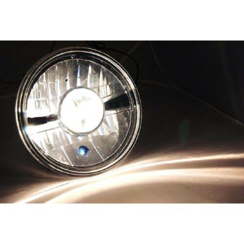 7" Motorcycle Black Projector Crystal Clear Halogen 60W H4 Light Bulb Headlight