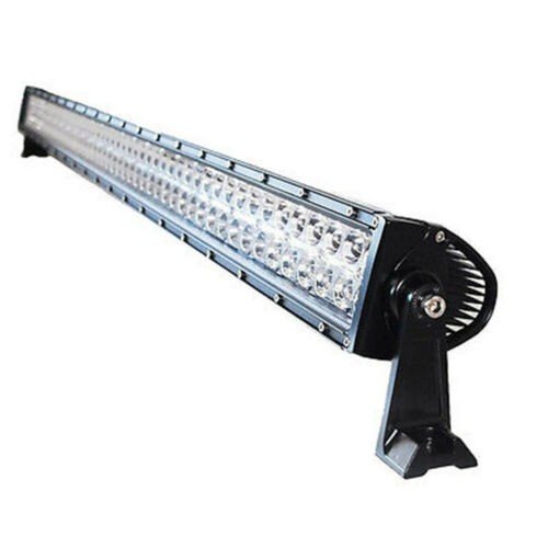 52" 300W White 4D Dual Row 100-LED Spot Flood Light Bar w/ Switch Off Road Truck