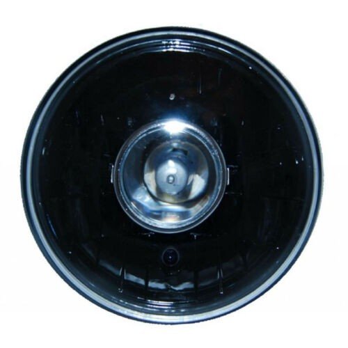 7" Black Projector Crystal Clear Headlight Lamp H4 6000K 6K HID Light Bulb Pair