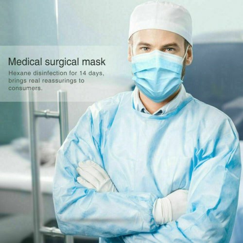 50pcs CE / FDA 3-Layers Face Mask Mouth Mask Filter Cover Shield Protection PPE