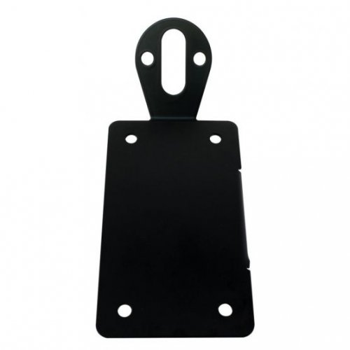 Black "Bobber" Style Side Mount Light Bracket - Vertical | Motorcycle Products