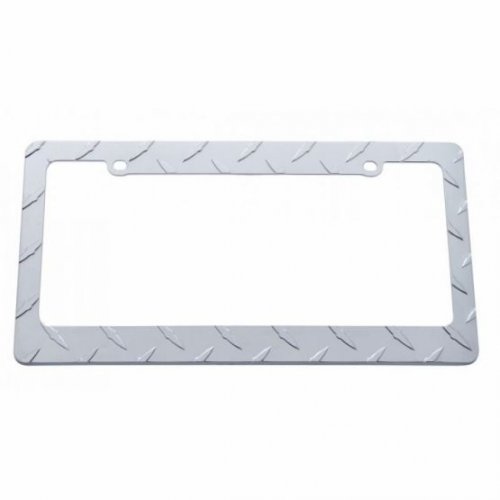 Chrome "Diamond Plate" License Plate Frame | License Plate Frames