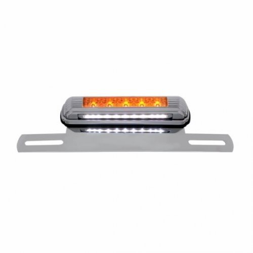 5 Amber LED License Bracket - Auxiliary Light | License Plate Accessories