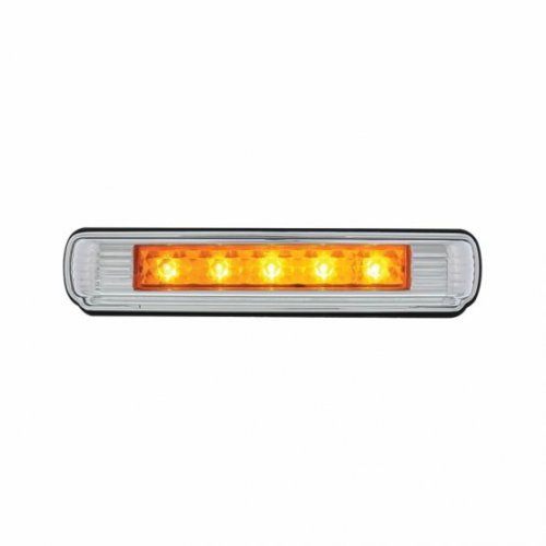 Chrome Flush Mount 5 Amber LED License Plate Light - Auxiliary Light | License Plate Accessories