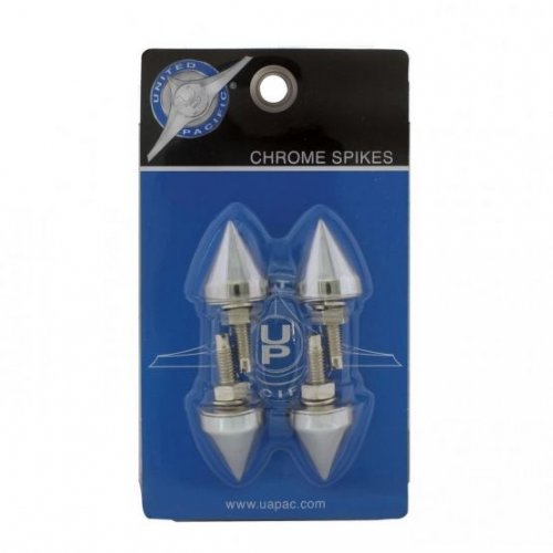 Chrome Spike Fasteners | License Plate Accessories