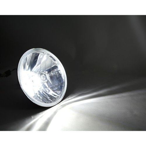 7" Crystal Headlight SMD 360° LED Light Bulb H4 Headlamp Pair For Jeep Wrangler