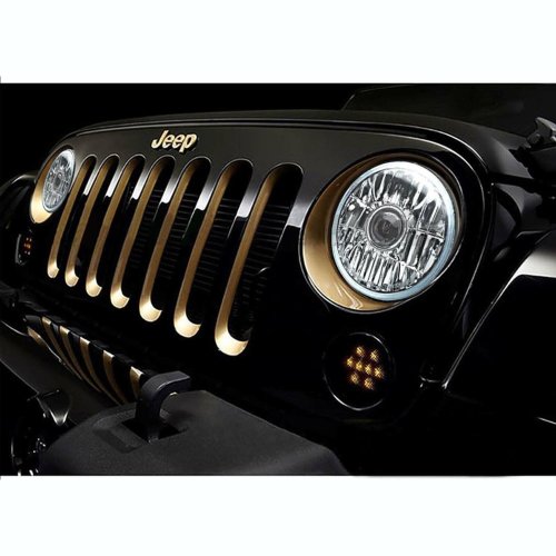 7" Crystal Projector Headlight Clear Light Headlamp Pair For 76-16 Jeep Wrangler