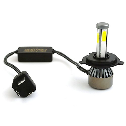 7" H4 HID SMD COB LED Low/Hi Beam Headlight Light Bulb 6000K 4000LM PAIR