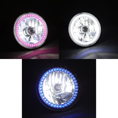 7" H4 HID SMD COB LED Low/Hi Beam Headlight Light Bulb 6000K 4000LM PAIR