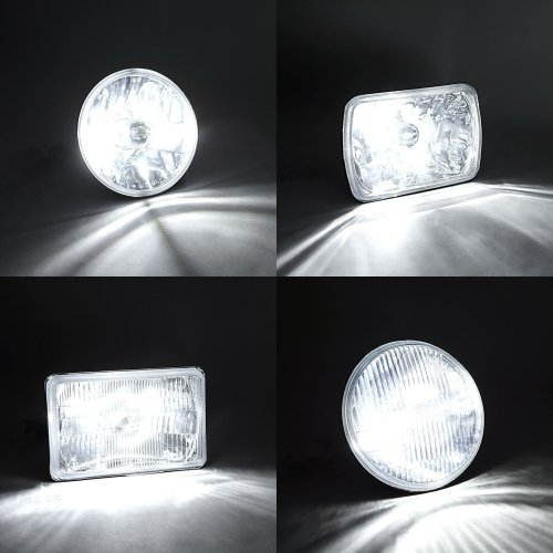 H4 HID SMD COB LED Low/Hi Beam Headlight Light Bulb 6000K 4000LM PAIR 5-3/4