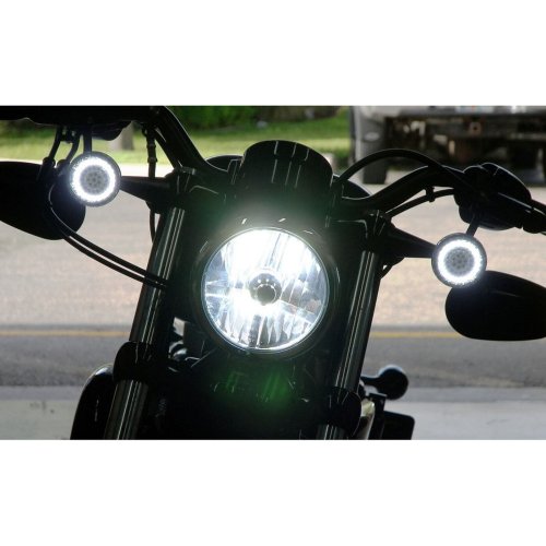 6500k H4 SMD COB 360° LED White Motorcycle Headlight Hi/Low Light Bulb