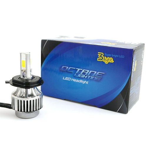 6500k H4 SMD COB 360° LED White Motorcycle Headlight HID Hi/Low Light Bulb