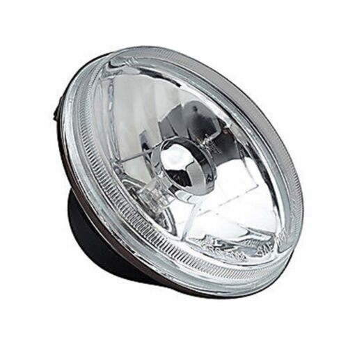 5-3/4" Motorcycle Crystal Halogen Headlight Metal Headlamp 6-Volt 6V 35/35W Bulb