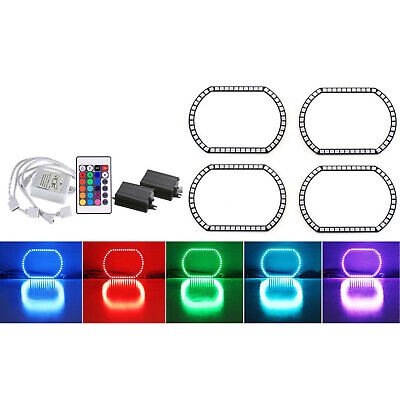 2014-2016 GMC Sierra Truck Multi-Color Changing LED RGB Headlight Halo Ring Set