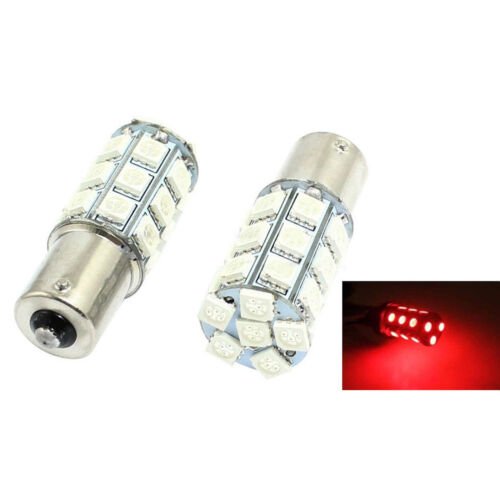 #1156 18SMD Red LED Park Parking Tail Light Turn Signal Reverse Lamp Bulbs Pair