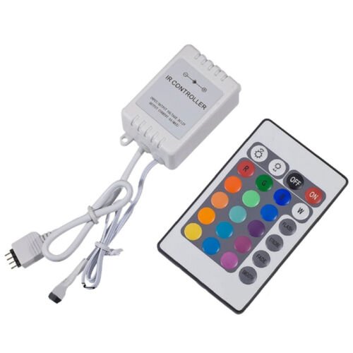24 Key 16 Color Ir Remote Control Controller For 3528 5050 SMD RGB LED Strip 12V