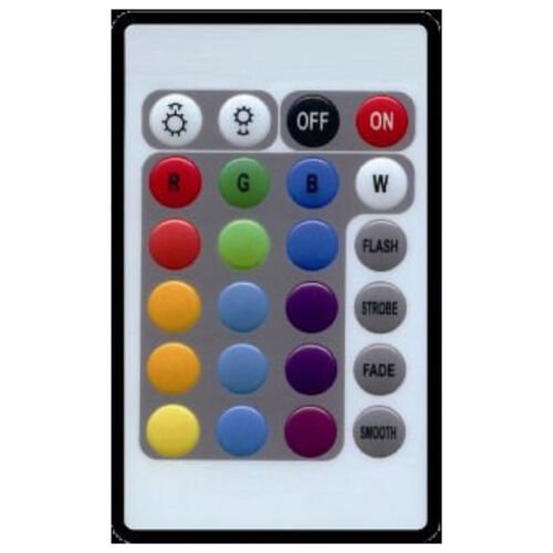 24 Key 16 Color IR Remote Control Controller For COB RGB LED Halo Headlights