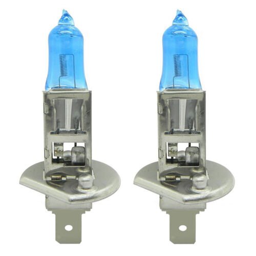 H1 80w Headlight/Fog 6k 6000k Super White Xenon Halogen Headlamp Light Bulb PAIR