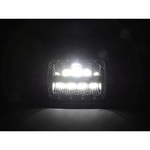 7X6" Chrome LED HID Light Bulbs Clear Sealed Beam Headlamp Headlight