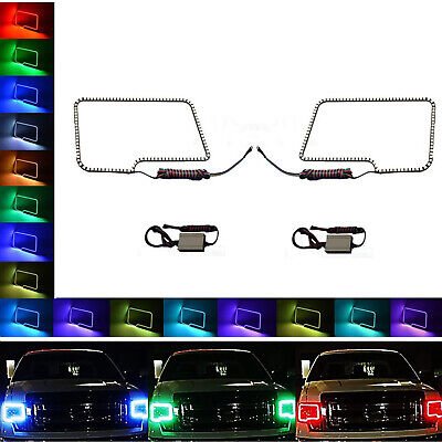 09-14 Ford F-150 Multi-Color Changing Shift LED RGB Headlight Halo Ring Set