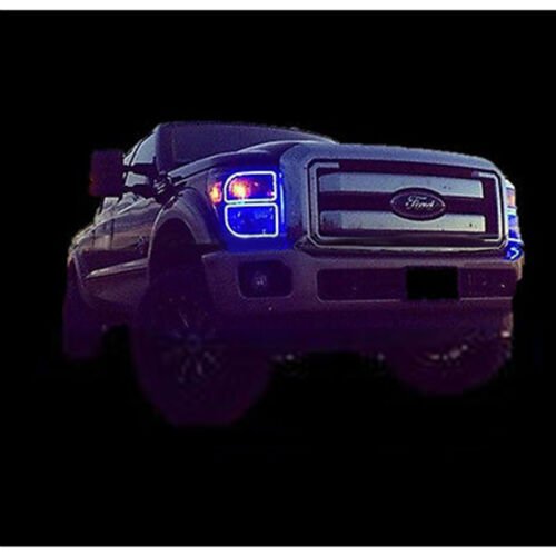 11-16 Ford F-250 Multi-Color Changing LED RGB Lower Headlight Halo Rings Set